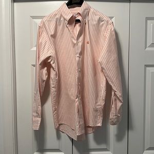 EUC Brooks brothers broadcloth sport shirt bengal stripe